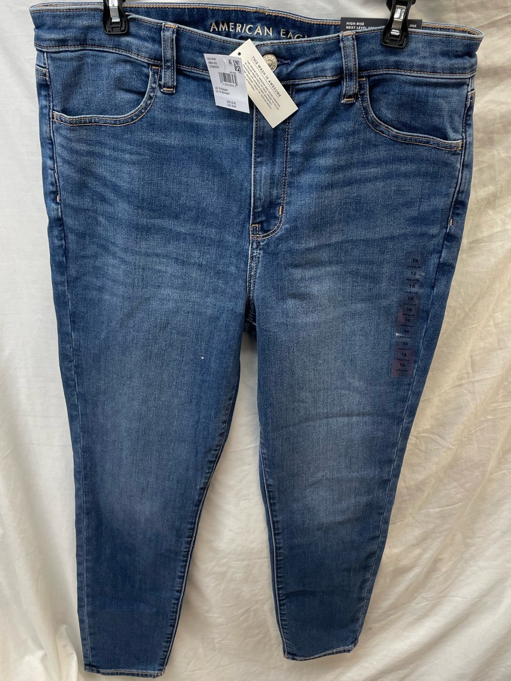 NEW!!! American Eagle Outfitters high rise stretch jeggings Slim Jeans sz 16/33